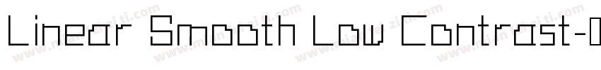 Linear Smooth Low Contrast字体转换